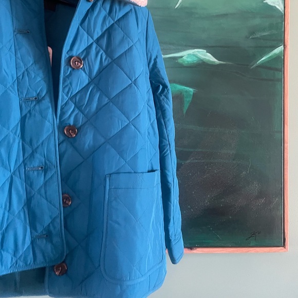 NWT Talbots Blue Quilted Bomber - Picture 8 of 9